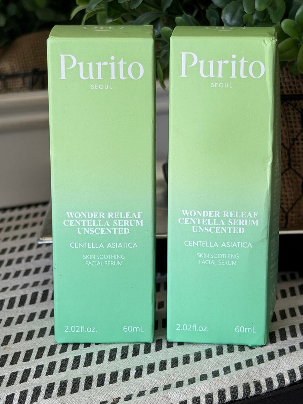Purito Wonder Releaf Centella Serum Unscented 2 Pack NIB Korean Skincare